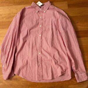 J. Crew Red Gingham Casual Shirt